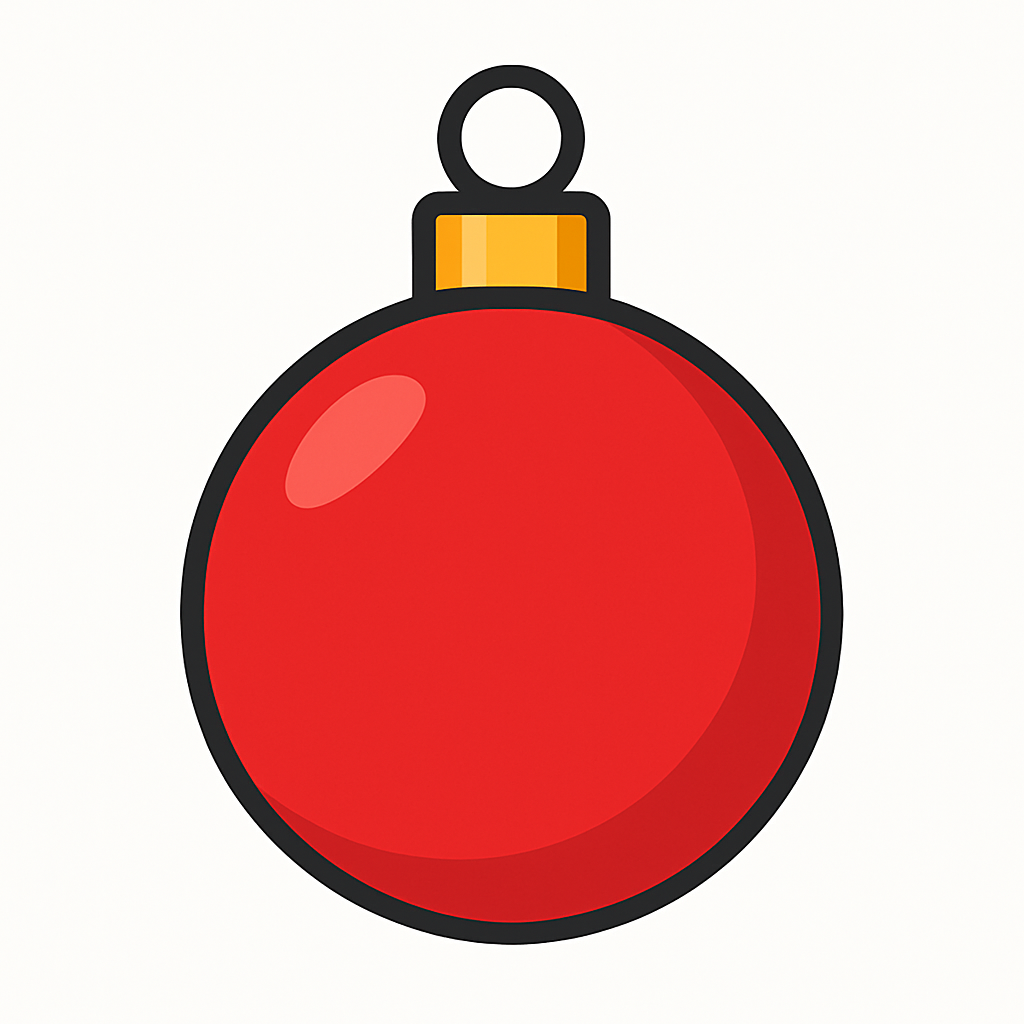Holiday ornament icon