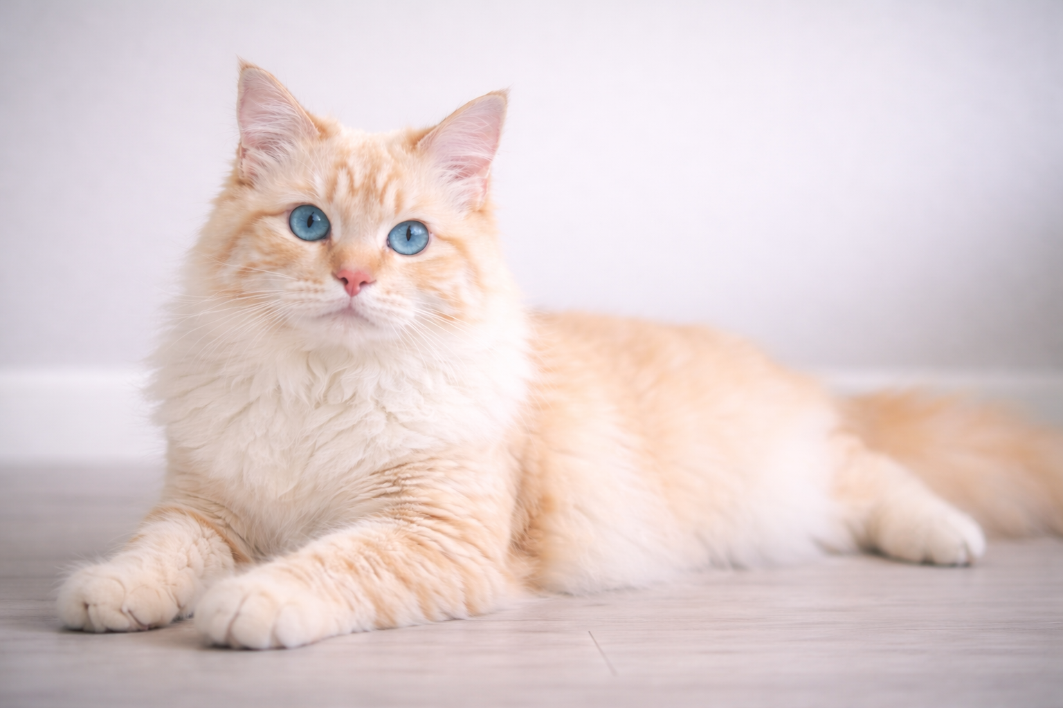Red lynx point Ragdoll cat