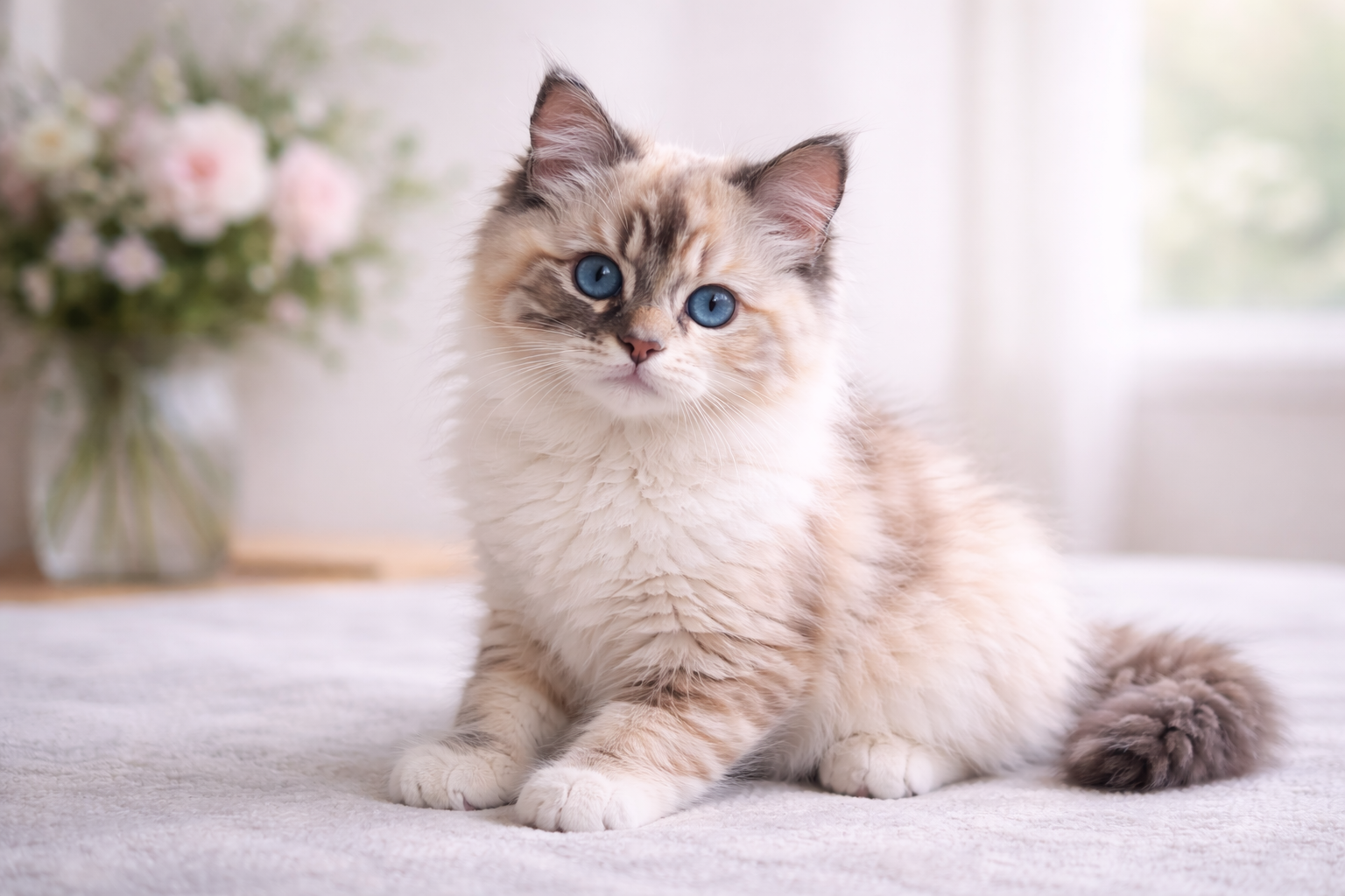 Seal tortie lynx point Ragdoll cat
